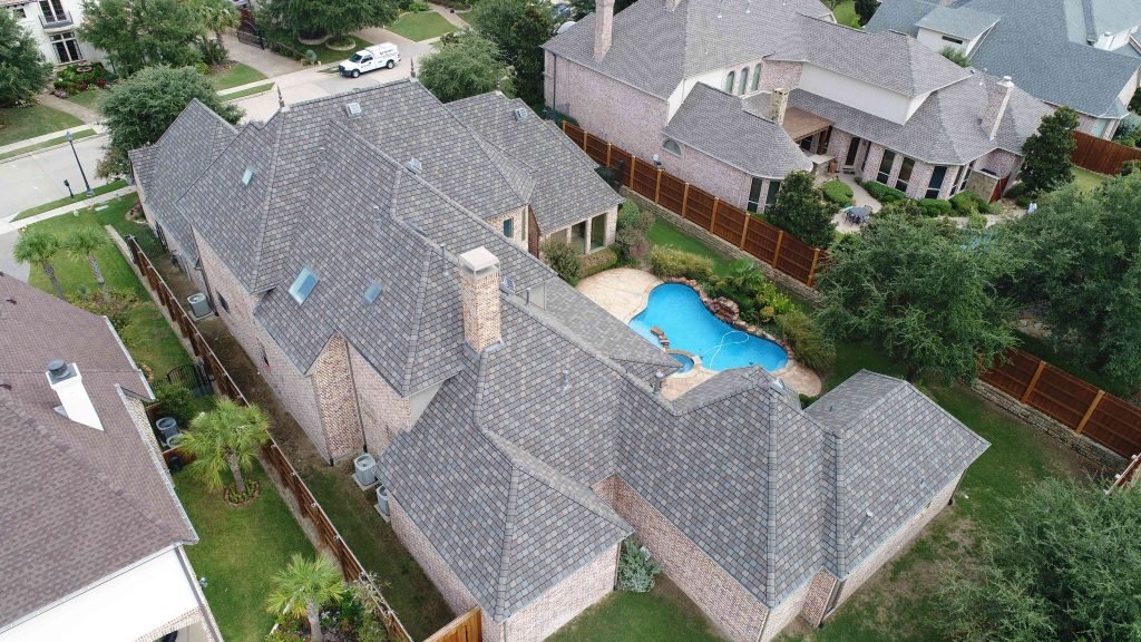 Large home with new roof.