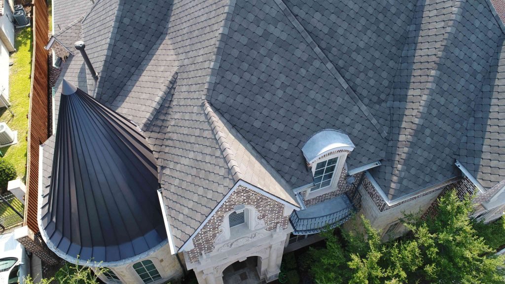 Church with new roof.