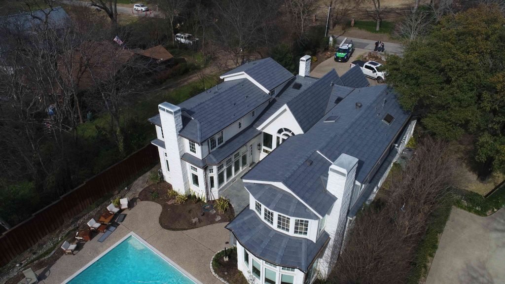 Large home with new roof.