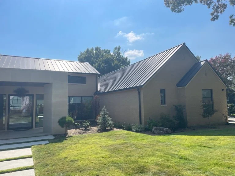 standing seam metal roof.