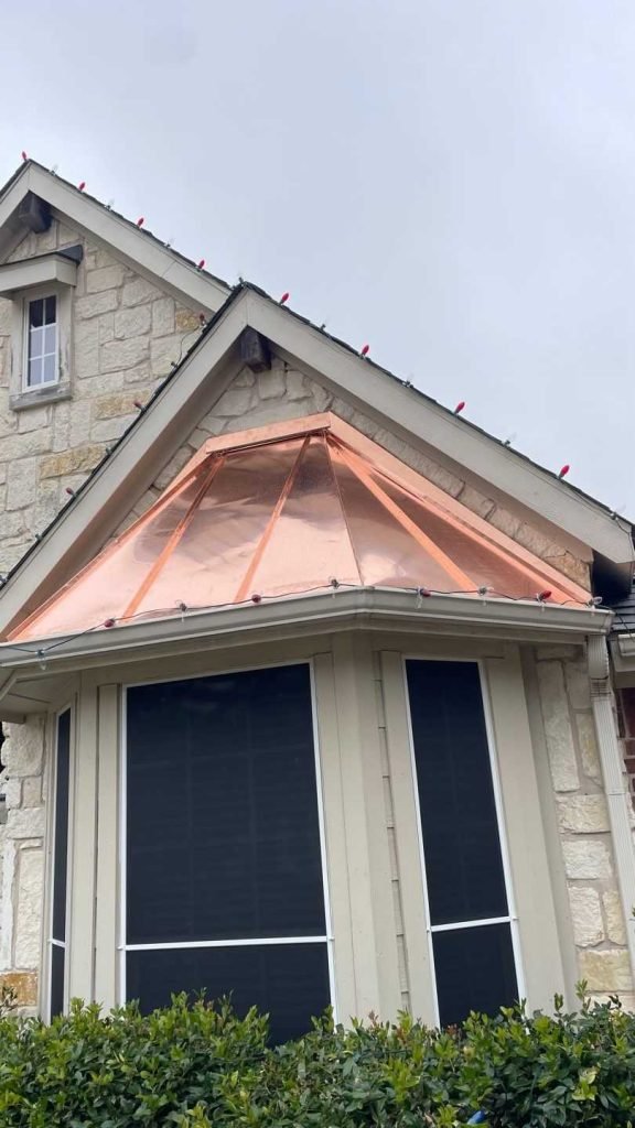 standing seam metal roof.
