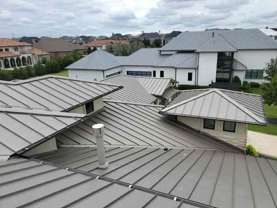 standing seam metal roof.