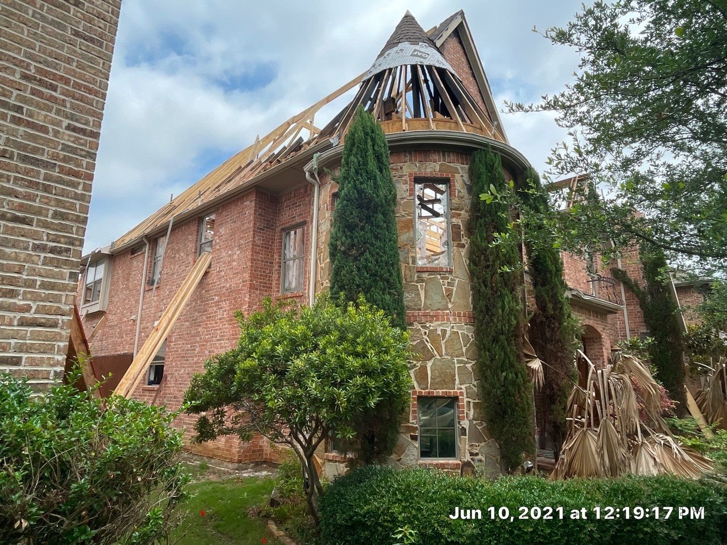 Home restoration before and after.