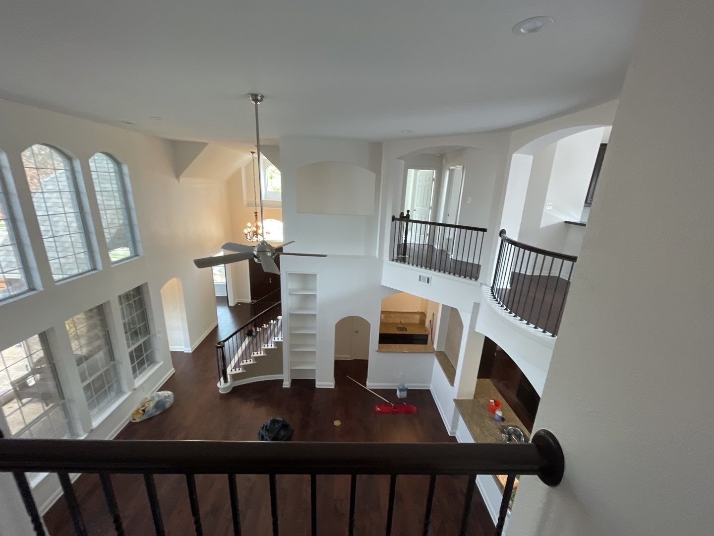 Home restoration before and after.